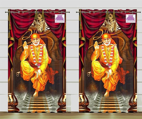 Polyester 3D God Digital Printed Home Furnishing Polyresin Floral Curtains